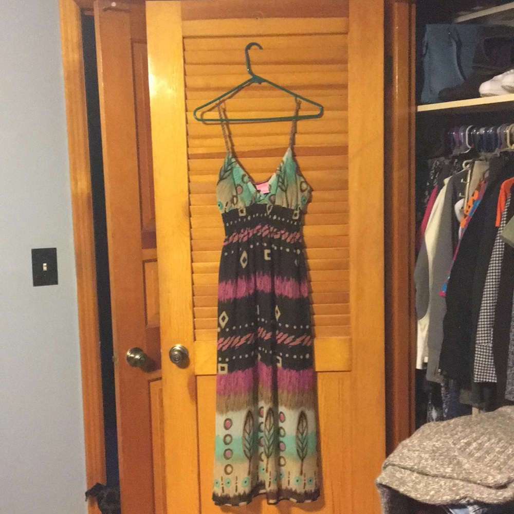 Multi-colored maxi dress